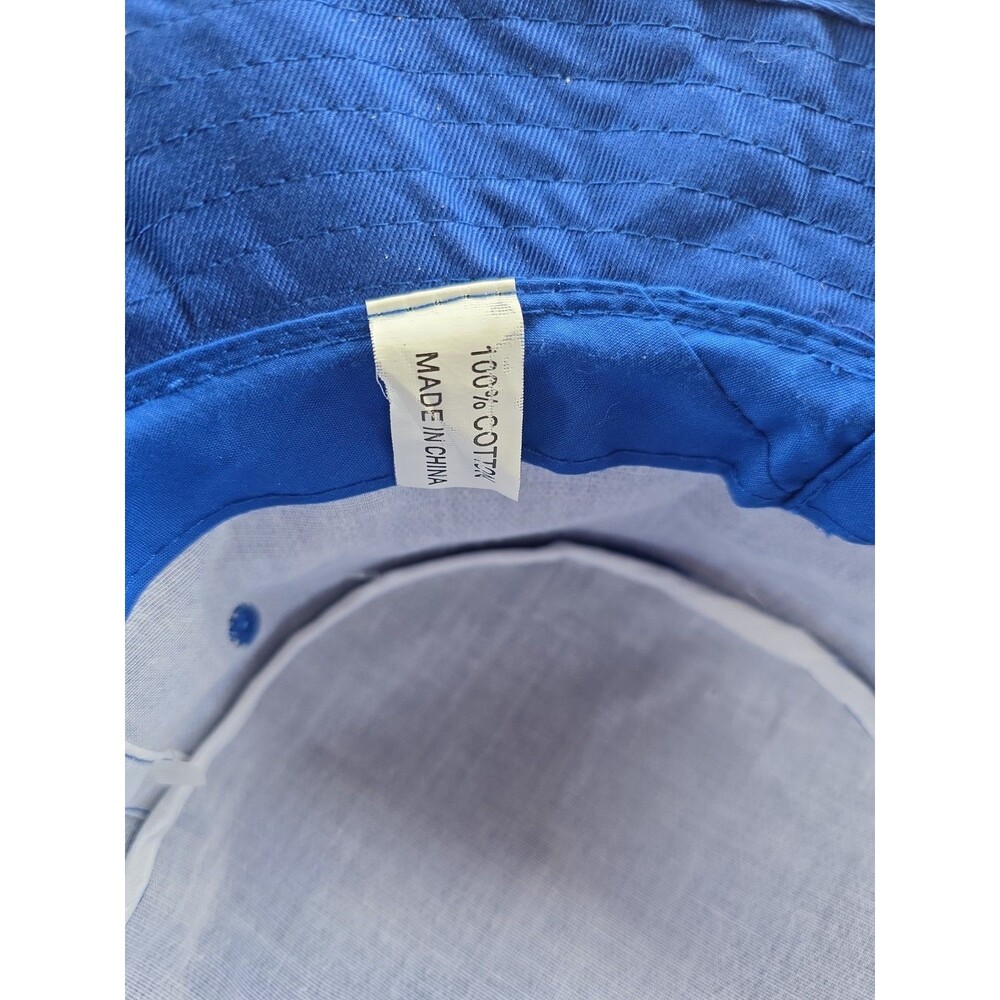 Official Retirement Survival Bucket Hat NWT Blue Fishing Bobber Bottle Opener - Picture 10 of 10